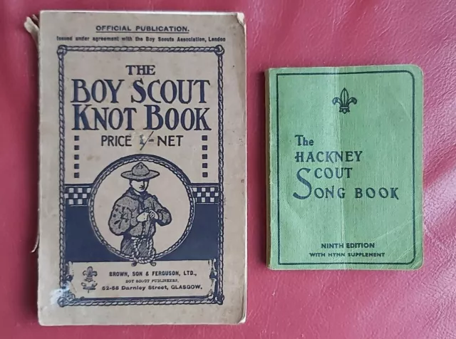 Vintage Scouts - Hackney Scout Song Book (1959) & The Boy Scout Knot Book (1928)