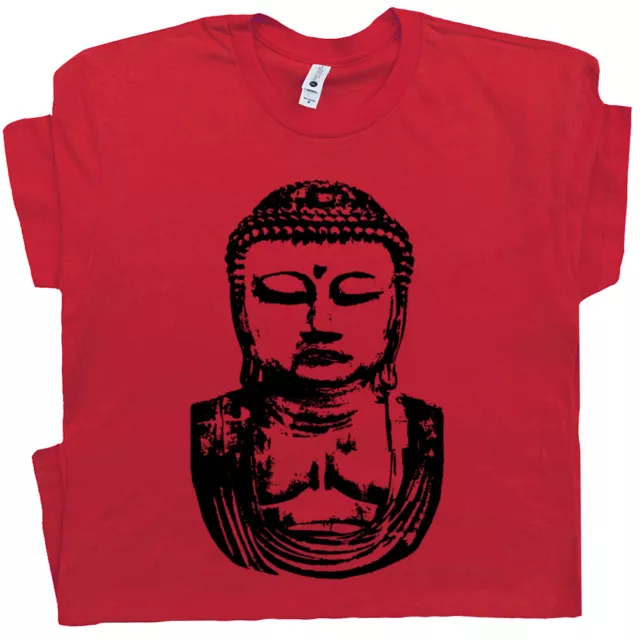 Buddha T Shirt Buddhist Statue Saying Karma Namaste Wisdom Yoga Graphic Tee