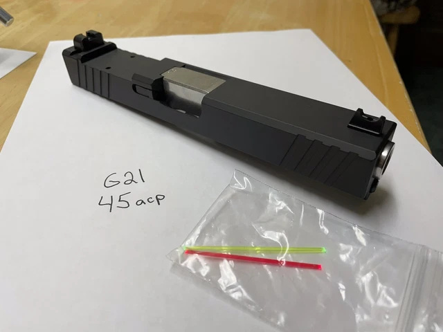 Glock 21 Complete Upper Gen 1-4 Black Slide RMR Cut 45 ACP Stainless Barrel G21