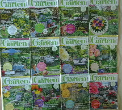 12 Hefte Mein schöner Garten, 2012 Europas größtes Gartenmagazin Zeitschrift