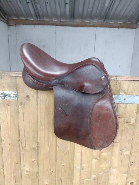 GFS GP 16 Inch Brown Leather Saddle