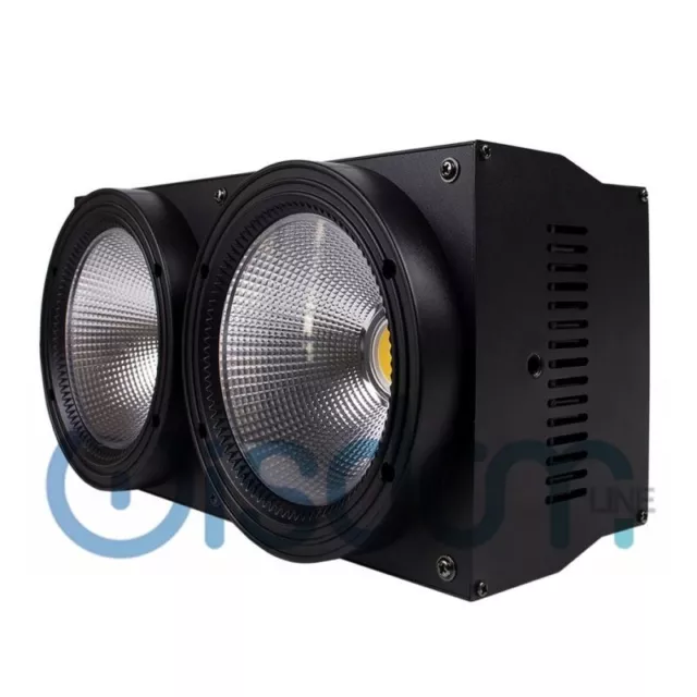 Accecatore Strobo a 2 LED 200W Luce Calda DMX512 Presa Powercon WISDOM