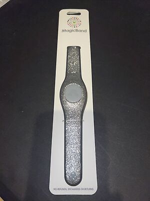Disney Parks Sparkling Silver Magic Band 2 Unlinked New
