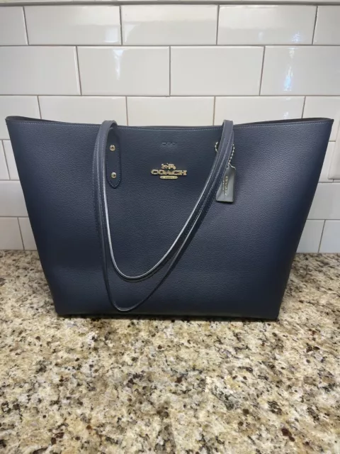 🔥COACH LTH TOWN Tote MIDNIGHT NAVY🔥$400 $150.00 - PicClick