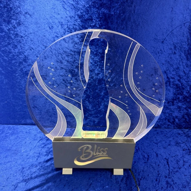 Vintage Retro Bliss Bottle Display Light Up Bar Advertising Sign Pub ManCave
