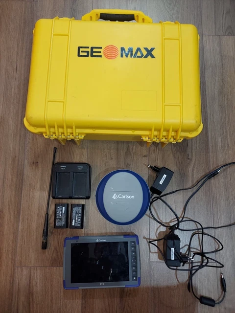 CARLSON BRX7 GNSS Receiver + RT4 Data Collector | SurvPC | FedEx 4-Day ...