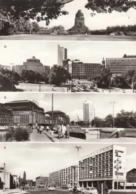 AK -  Messestadt Leipzig - Völkerschlachtdenkmal, Oper, Rathaus, Hauptbahnhof,