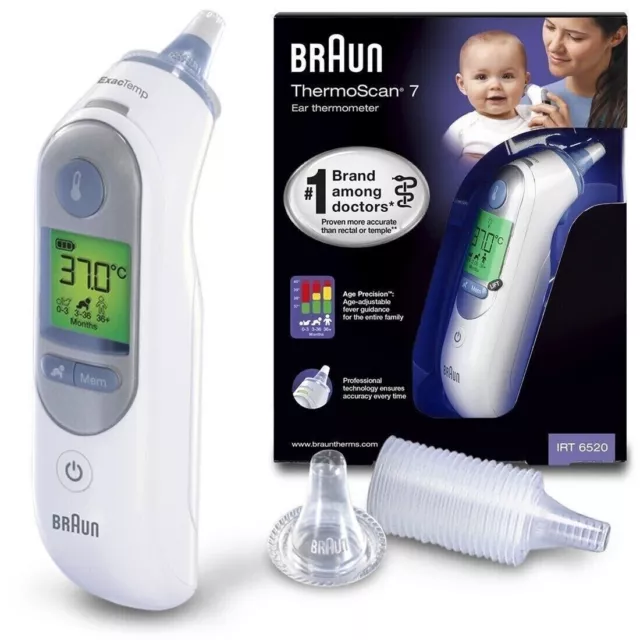 BRAUN Thermoscan 7 Ohr-Thermometer IRT6520 neuwertig