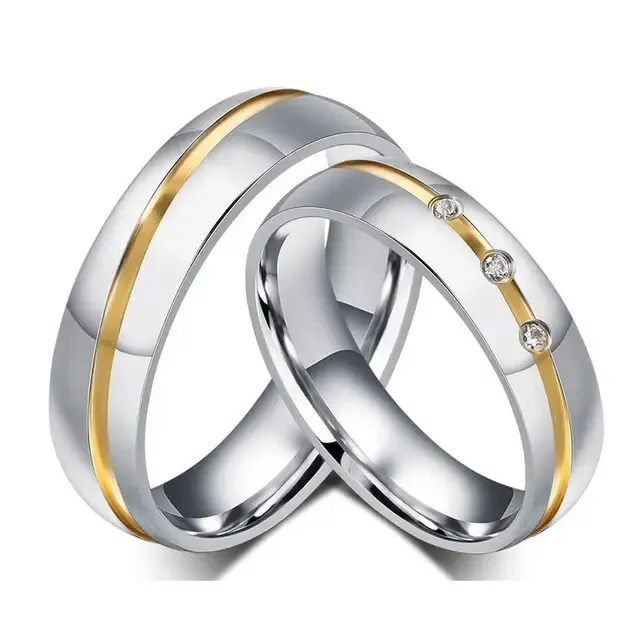 Ehering Trauring Verlobungsring Edelstahl Titan Partnerring Paar Ringe