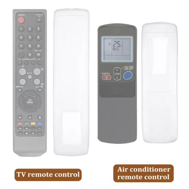 3 Pcs Remote Control Case Transparent Controller Covers