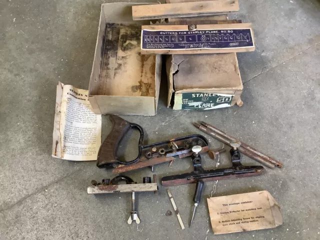 Vintage Stanley SW No. 50 Combination Plane with Cutters