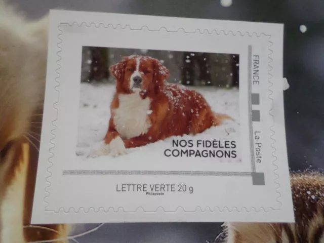 FRANCE 2024 timbre AUTOADHESIF COLLECTOR CHIEN FIDELES COMPAGNONS neuf** MNH