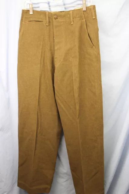 WW2 UNIFORM MENS Wool Button Fly Pants Marked 31XL35 Vintage Clothes £ ...