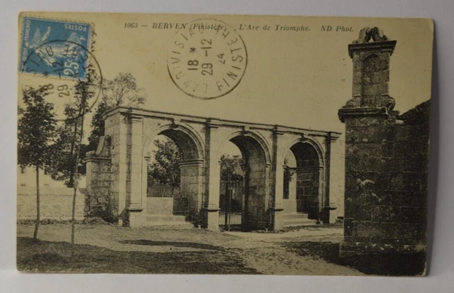 Berven l'arc de triomphe - carte postale CPA10