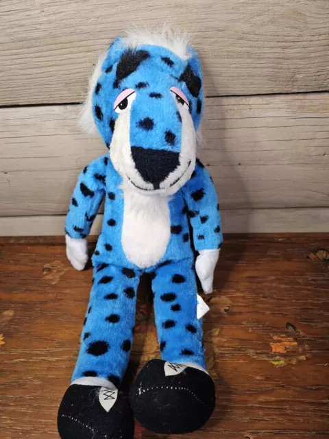 Liberty Toy Vintage Blue Tiger  1989 19 Inch Plush Stuffed Animal Cool Cat Rare