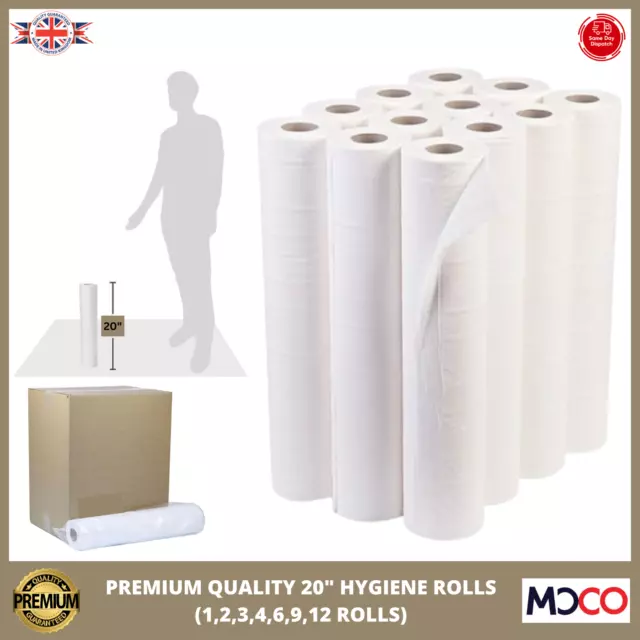 Premium Quality Hygiene Rolls White 20" Couch Salon Beauty Massage Medical Rolls