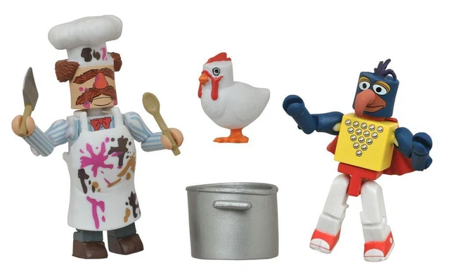 Muppets Minimates S1 2-Pack: Stunt Show Gonzo & Batter Damaged Swedish Chef