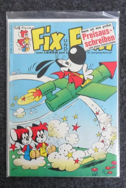 Fix Und Foxi Nr. 27 (18. Jahrg.) - Mit Poster - Kauka Verlag - Z. 1-2