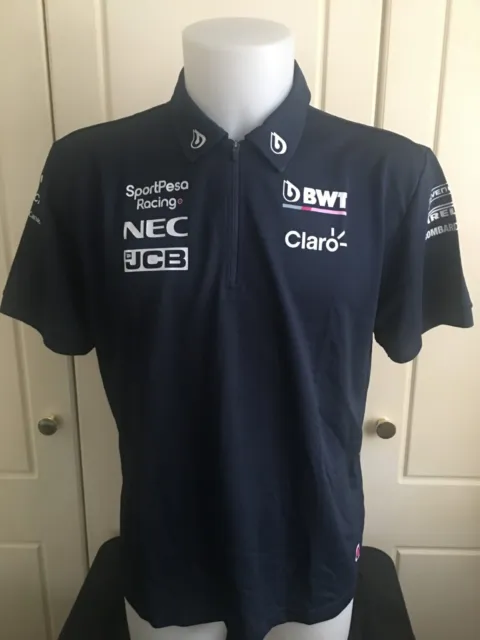 Sportpesa Racing Point F1 Team Issue Polo Shirt Mens Medium - 2019 Season