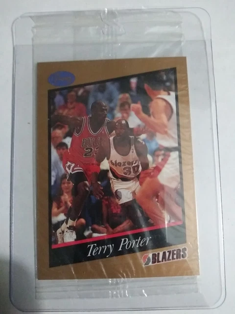 1991 Franz #13 TERRY PORTER w/ Michael Jordan Sealed Bag RARE