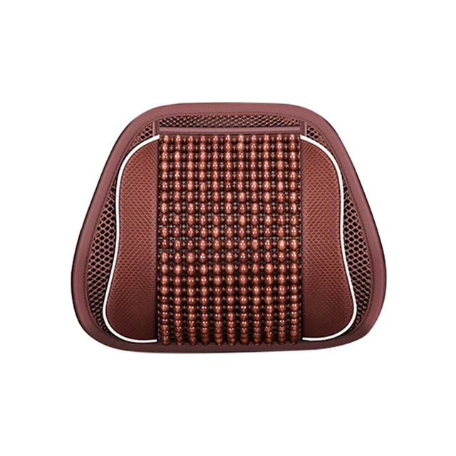 Universal Wooden Beads Massage Cushion Home Office Car Lumbar Support Protective
