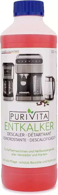 Purivita - Decalcificante universale Power per macchine caffè automatiche, 500ml