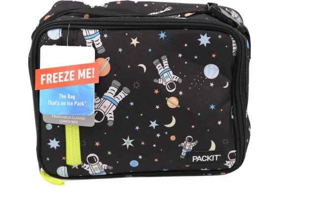 PackIt Lunch Box Freezable Lunch Bag with Built in Ice Packs Zippered Astronaut PackIt Lunch Box Freezable Lunch Bag with Built in Ice Packs Zippered Astronaut
