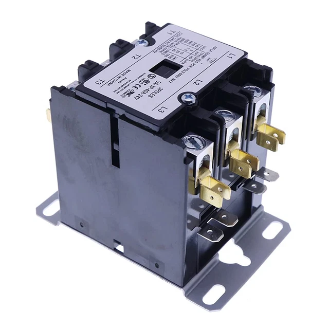 New Coil Definite Purpose Air Conditioner Contactor 3 Poles For SA-3P-40A-24V
