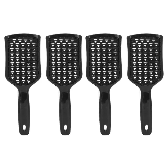 4x Vented Hair Brush Smoothing Paddle Detangling Brush For Blow Drying Wet XAT