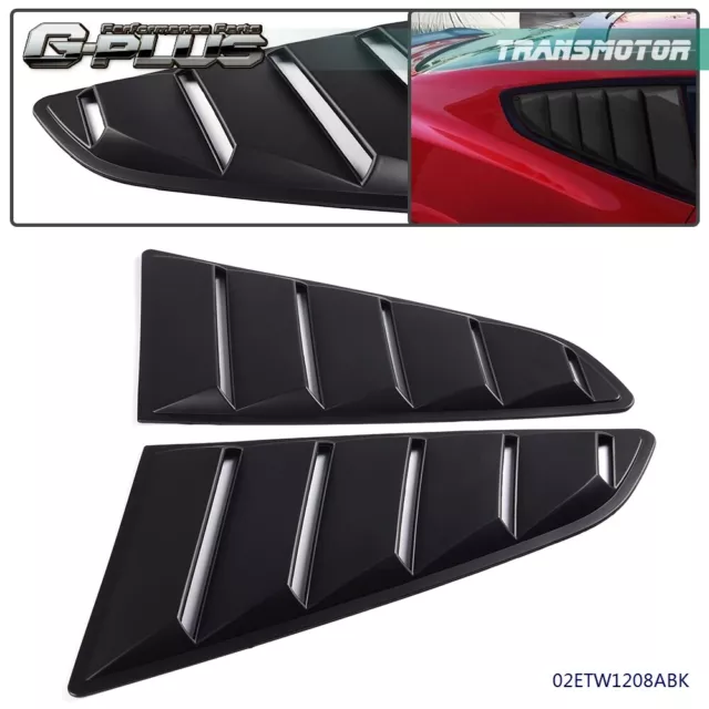 Fit For Ford 15-20 Mustang GT V6 1/4 Quarter Side Window Louver Scoop Cover