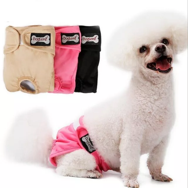 Pañales lavables para mascotas hembra con banda abdominal para perros hembra