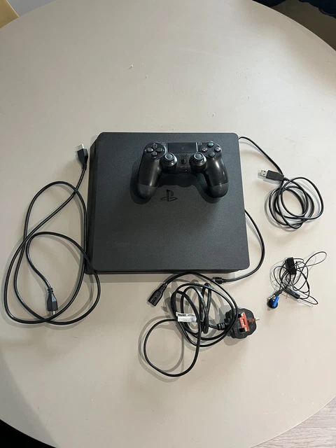 PlayStation 4 500GB - Jet Black + Controller, Power Cable, HDMI Cable & Earpiece
