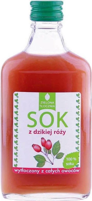 Jus d'églantier 100% pressé à partir de fruits entiers 200ml Zielona...