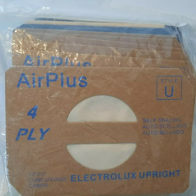 Electrolux Upright Vacuum Bags Replacement 4 Layer Style U Envirocare 12 Pack