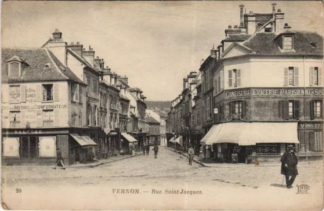 CPA VERNON - Rue St-Jacques (160363)
