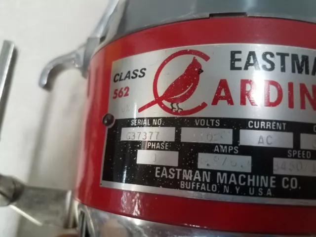 Máquina de cortar tela con cuchillo redondo de alta resistencia Eastman Cardinal 562 6" 110v TAL CUAL 3