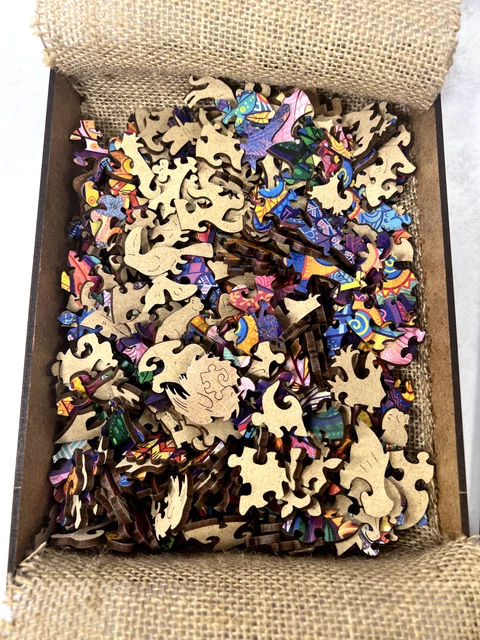 UNIDRAGON Wooden Puzzle Jigsaw, Fairy Bird, 297 pcs, King Size Rare 3