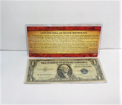 American Coin Treasure No Motto - 1935 One Dollar Silver Certificate