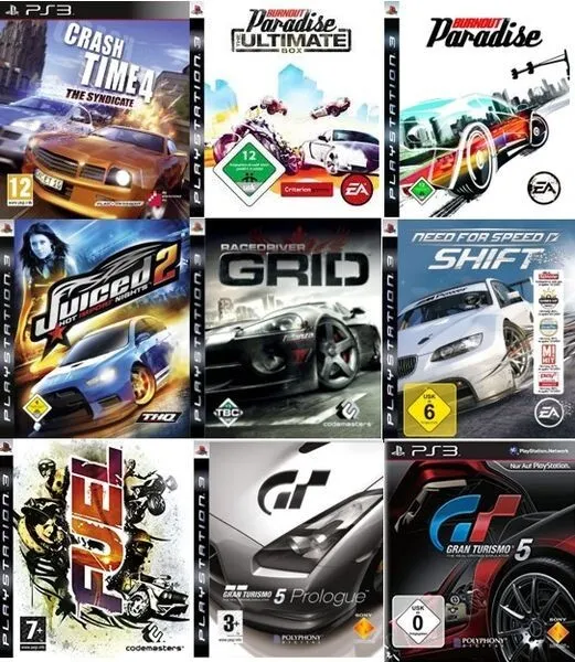 Sony PS3 Playstation 3 Racing Rennspiele Need for Speed Gran Turismo  / Sehr gut