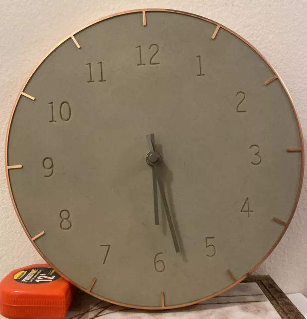 UMBRA STAINLESS STEEL Ribbon 12 inch Wall Clock Designed By Michelle  Ivankovic $29.70 - PicClick