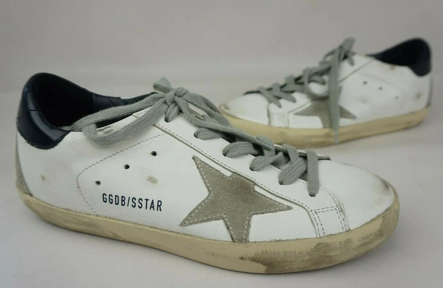 GOLDEN GOOSE SUPERSTAR Basse Baskets Femmes Blanc Daim Star