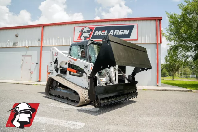 72" Power Rake Bucket Attachment Universal Fit Soil Conditioner Harley Rake