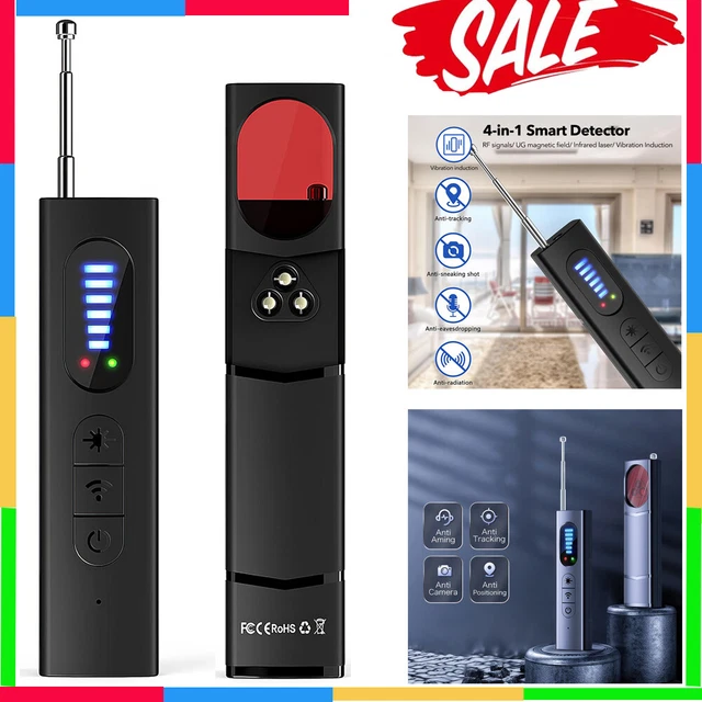 WIRELESS HIDDEN CAMERA Detector Bug GPS Tracker Finder Scanner Device ...