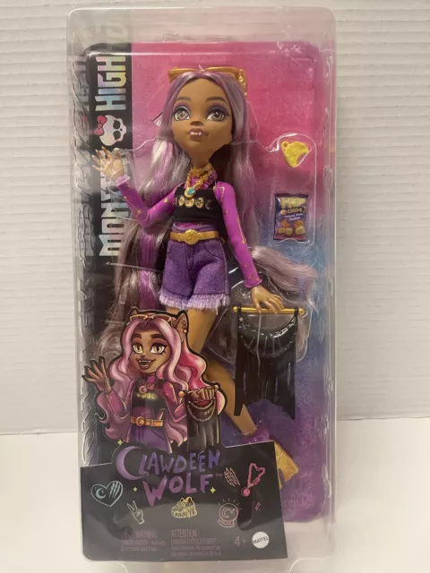 NEW Mattel Monster High Clawdeen Wolf Doll w/Accessories