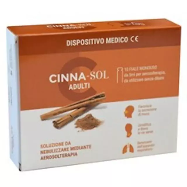 Santiveri - CINNA-SOL Adulti 10 fiale da 5ml - Benessere delle vie respiratorie