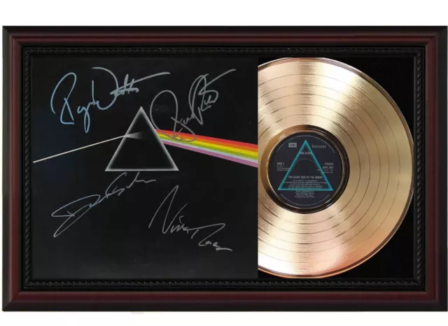 Pink Floyd Cherry wood Reproduction Signature Record Display