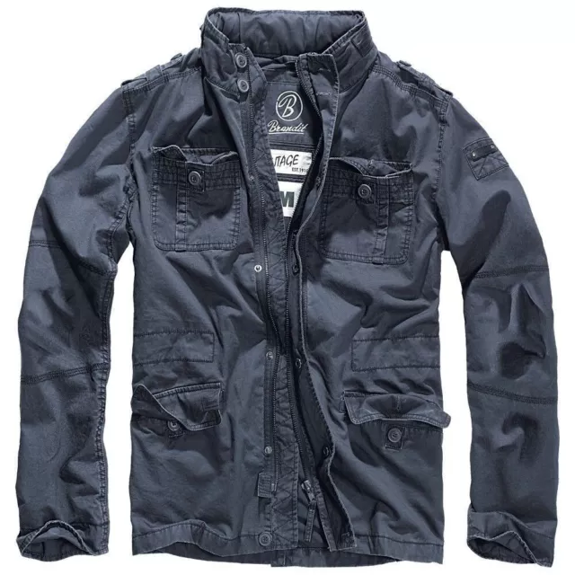 Brandit Chaqueta Cazadora Hombre Mitad Temporada Britannia Indigo Talla XL