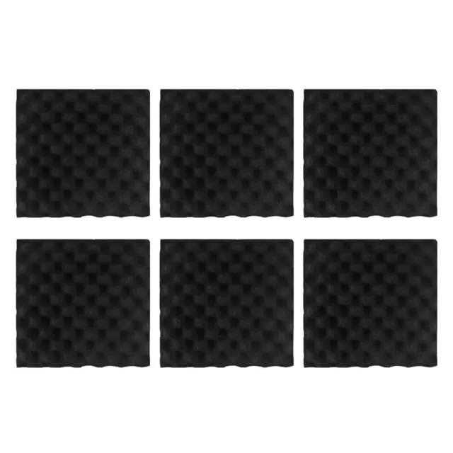 6pcs 30X30X4CM Soundproofing Acoustic Foam Tiles Noise Sound-Absorbing Z8B71390