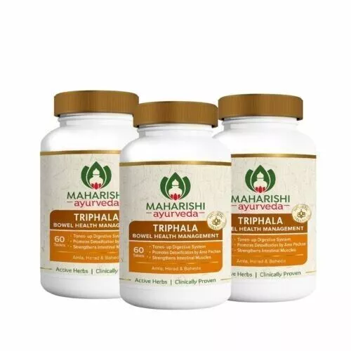 Maharishi Ayurveda Triphala Tablets (60 Tabs) (Lot de 3) - LIVRAISON GRATUITE