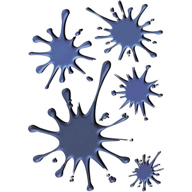 AutoStyle 1/04001 - Adesivi Splash, 25 x 17,5 cm, (5 Pezzi), Colore: Blu - NUOVO